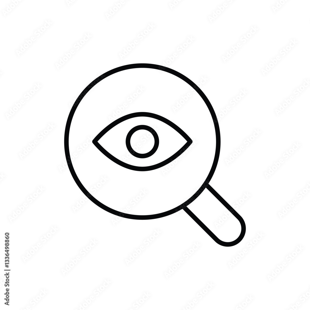 Inspection vector icon stock illustration Inspection vector icon stock illustration