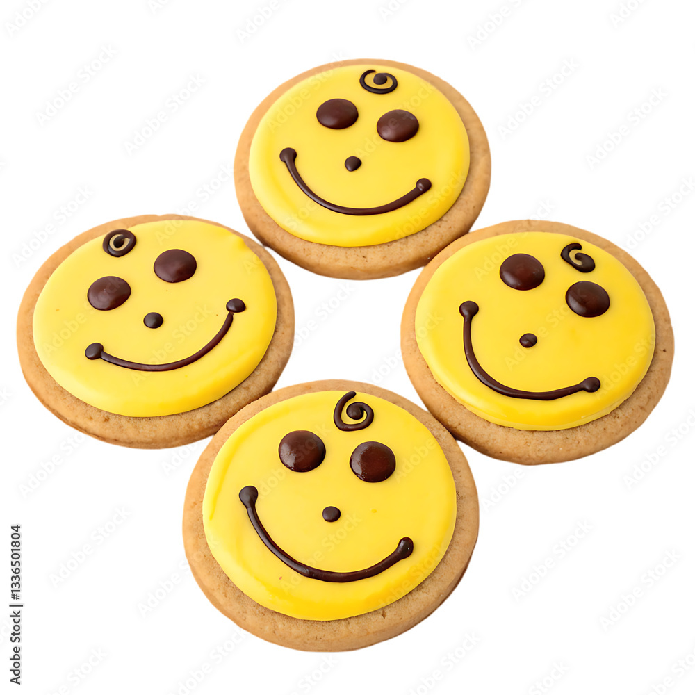 Fototapeta premium Happy Smiley Face Cookies