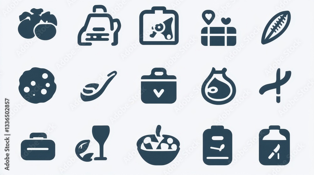 Diverse Icons for Lifestyle Use Diverse Icons for Lifestyle Use