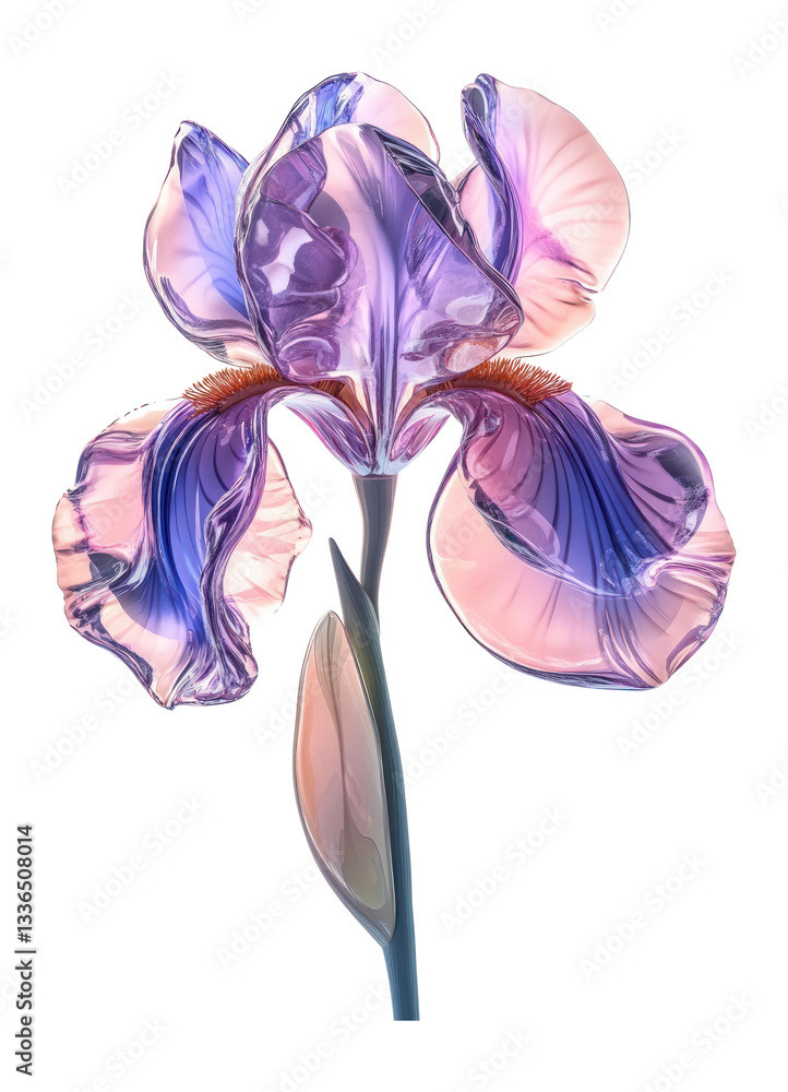 Fototapeta premium PNG Iris flower iris illustration petals.