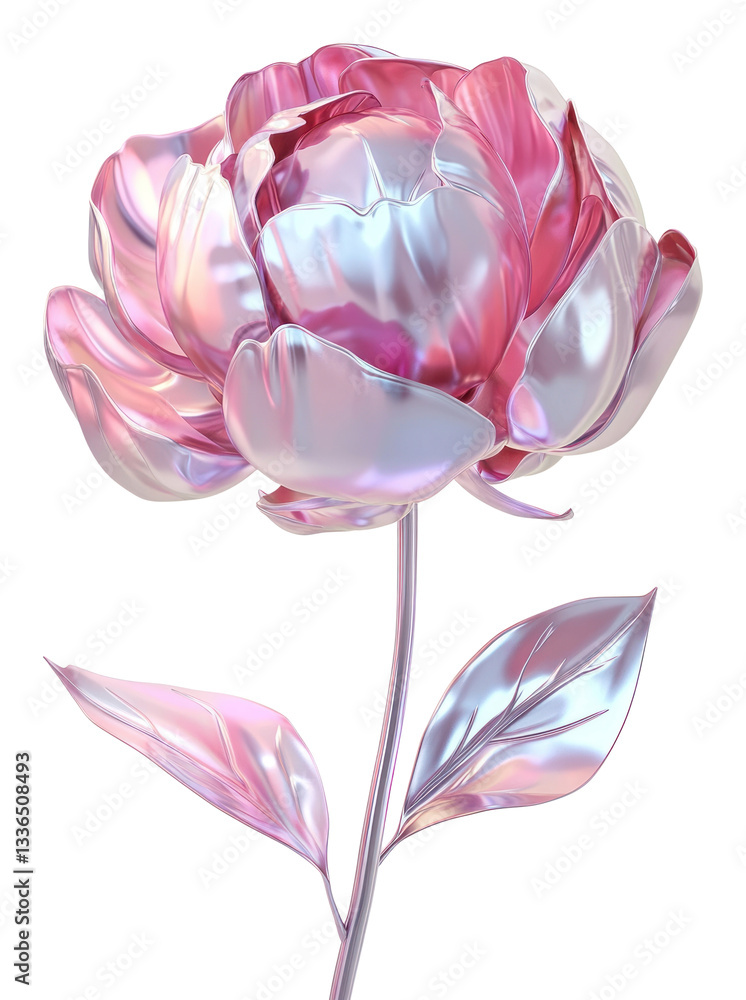 Obraz premium PNG Peony flower petals art chandelier.
