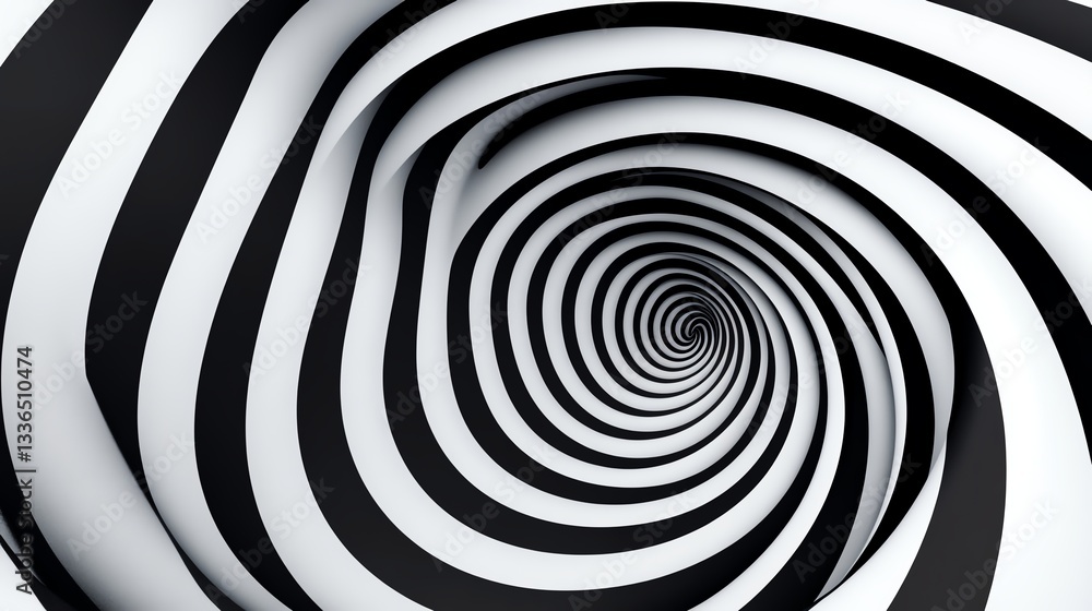 Highcontrast black and white geometric spiral pattern, bold and eyecatching Highcontrast black and white geometric spiral pattern, bold and eyecatching