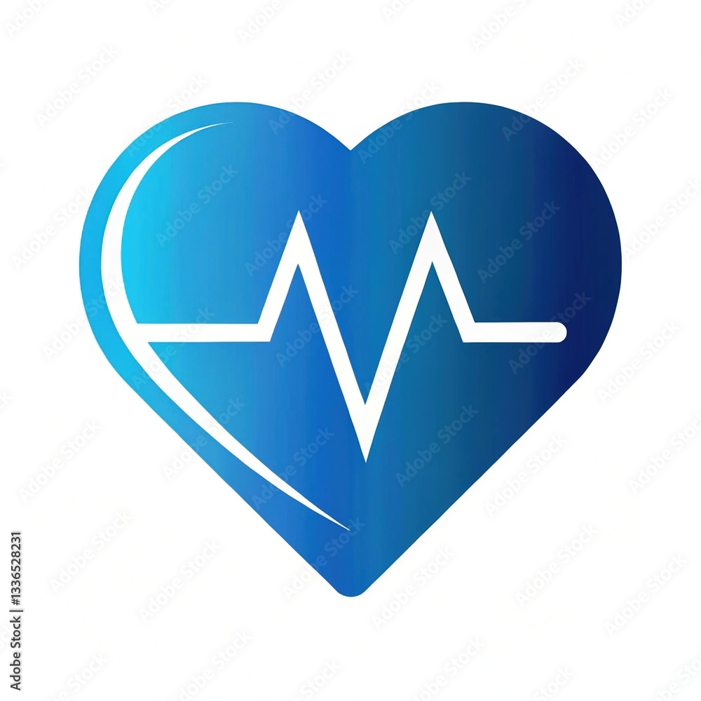 heart and heartbeat symbol vector illustration heart and heartbeat symbol vector illustration