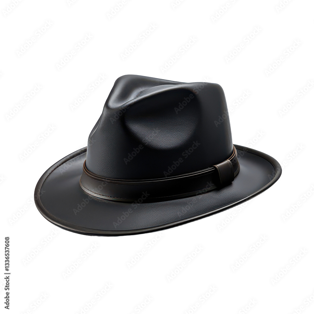a black hat isolated on transparent background a black hat isolated on transparent background
