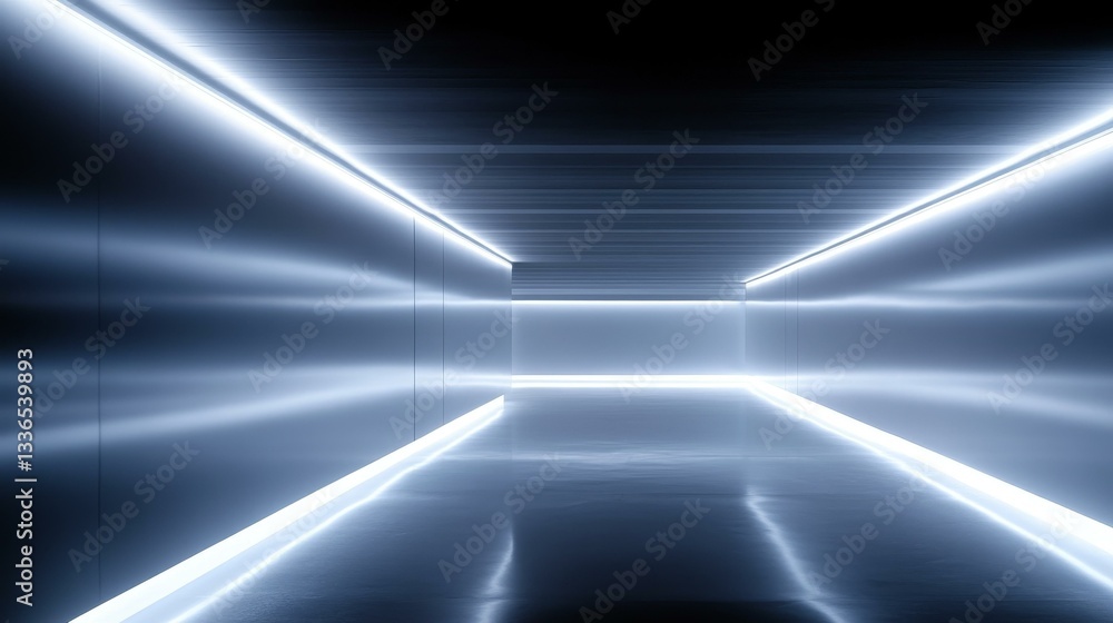 Abstract Futuristic Neon Corridor Abstract Futuristic Neon Corridor
