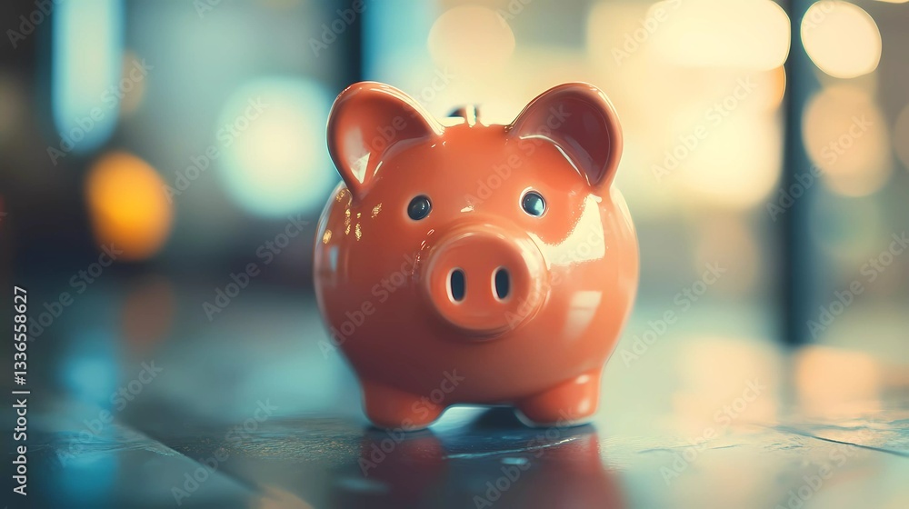 Piggy bank with scattered coins, reflecting financial literacy, economic planning, and responsible money-saving habits, perfect for finance-related content, comic-style artwork Piggy bank with scattered coins, reflecting financial literacy, economic planning, and responsible money-saving habits, perfect for finance-related content, comic-style artwork
