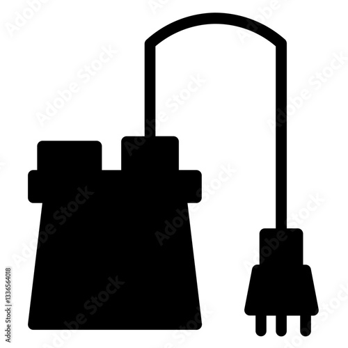 Washing Vacuum Cleaner Glyph Icon