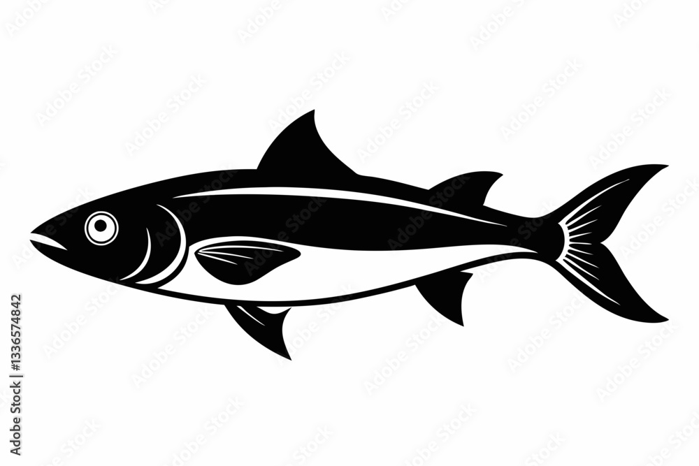 herring fish line art silhouette vector illustration herring fish line art silhouette vector illustration