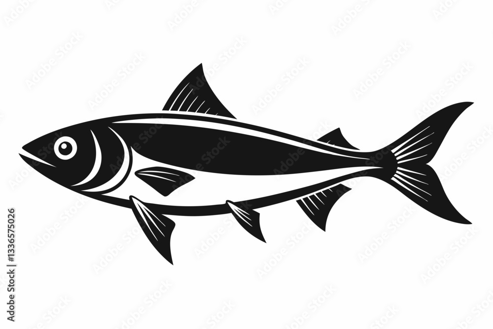 herring fish line art silhouette vector illustration herring fish line art silhouette vector illustration