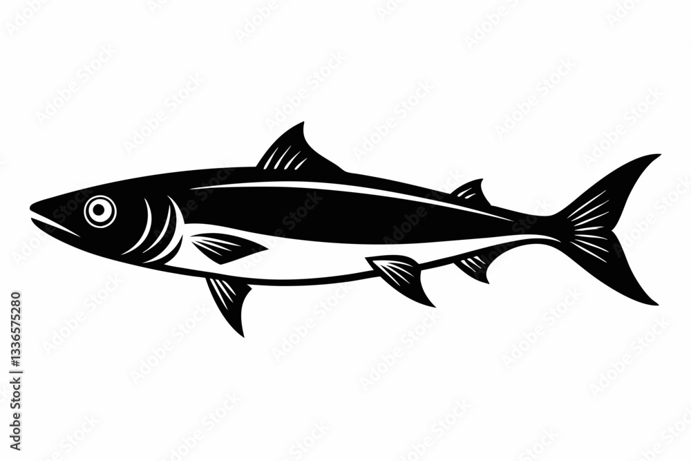 herring fish line art silhouette vector illustration herring fish line art silhouette vector illustration