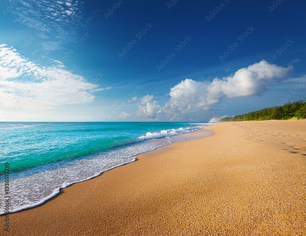 Obraz premium Generated image 夏の海の風景