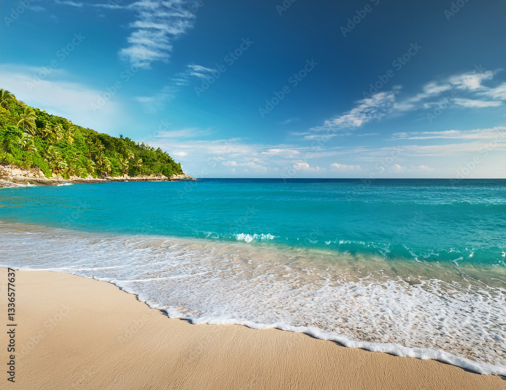 Obraz premium Generated image 夏の海の風景
