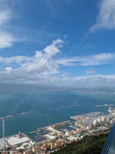 Overcast Harbor View of Gibraltar
