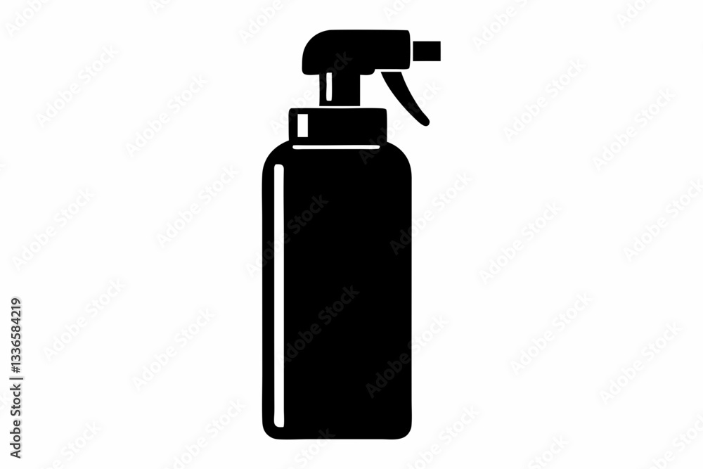 spray bottle icon line art silhouette vector illustration spray bottle icon line art silhouette vector illustration
