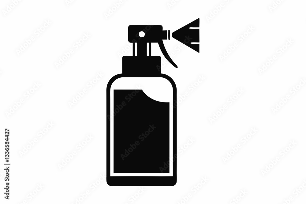 spray bottle icon line art silhouette vector illustration spray bottle icon line art silhouette vector illustration