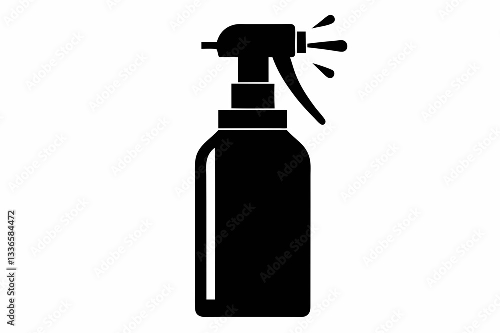spray bottle icon line art silhouette vector illustration spray bottle icon line art silhouette vector illustration