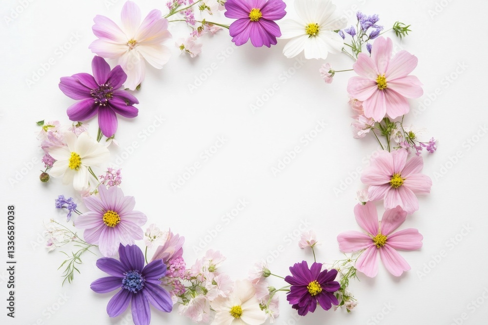 Delicate Floral Circle Border Delicate Floral Circle Border