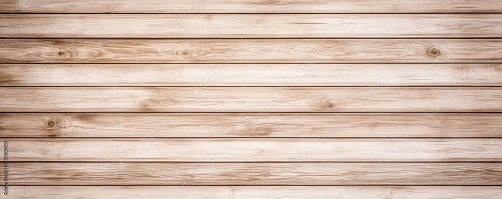 Fototapeta premium A textured wooden surface featuring light brown planks arranged horizontally, showcasing natural wood grain and variations.