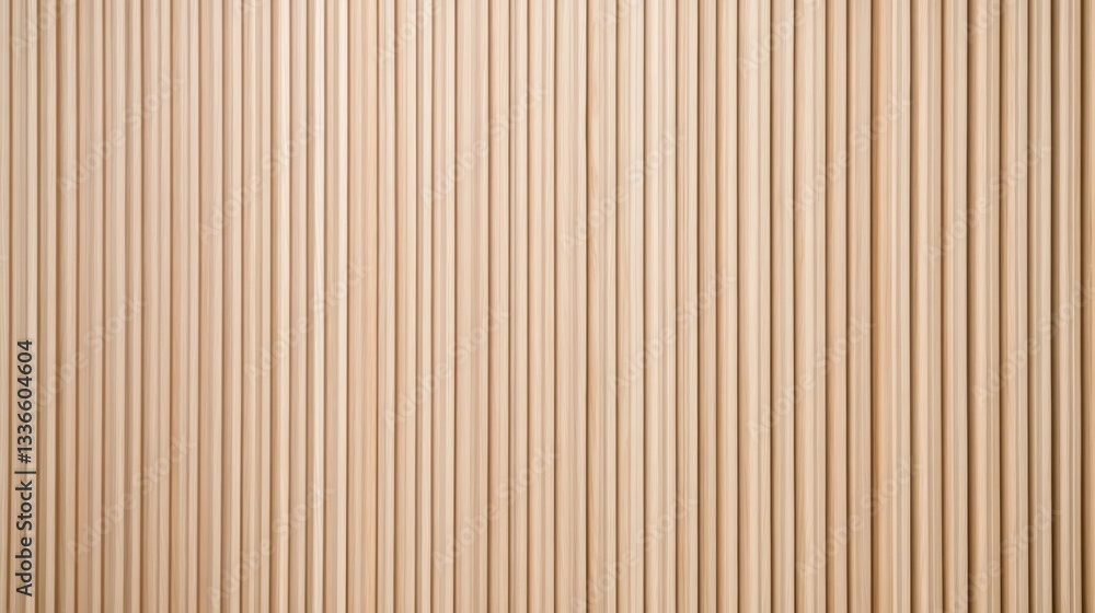 A textured, vertical arrangement of thin wooden slats creating a minimalist and natural appearance. A textured, vertical arrangement of thin wooden slats creating a minimalist and natural appearance.