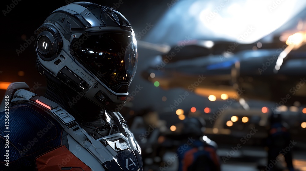 Astronaut Prepares for Space Mission Launch. Astronaut Prepares for Space Mission Launch.