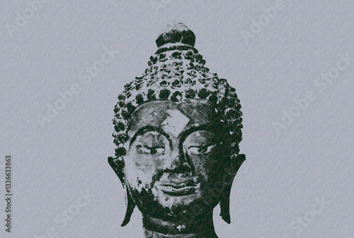 Canvas Print buddha bangkok pop art