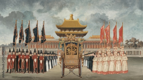 Royal Honor Guard Travel in the Qing Dynasty