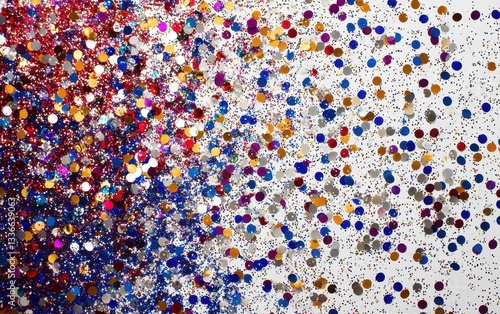 Glitter explosion texture with sparkling confetti in multiple colors.