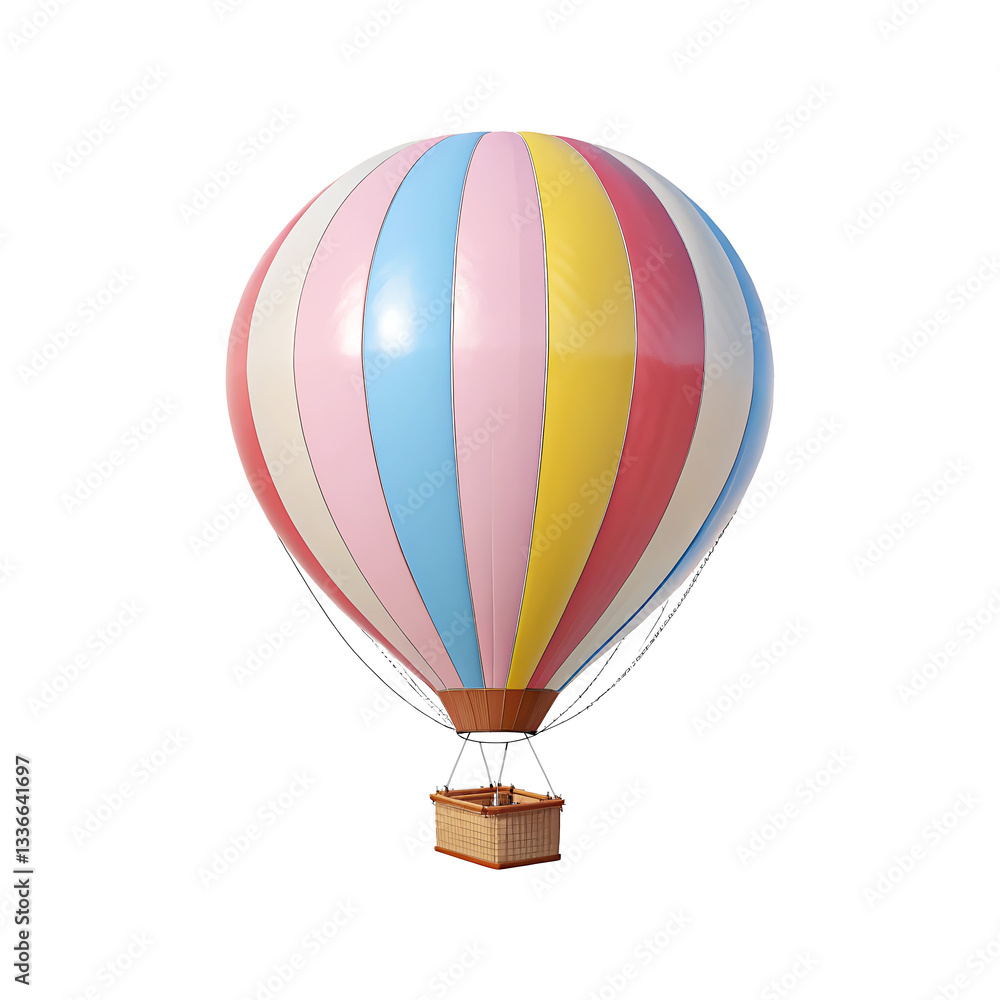 Naklejka premium colorful hot air balloon