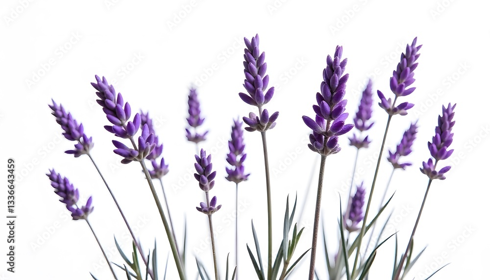 Naklejka premium Lavender flowers isolated on white background