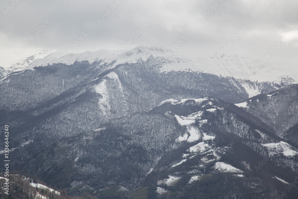 Fototapeta premium Snow mountains