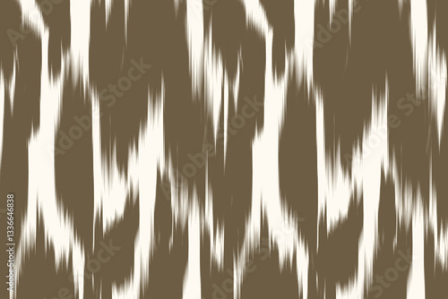 Uzbekistan ikat pattern. Uzbekistan ikat abstract ethnic design. Uzbekistan pattern design for background, wallpaper, textile, art, clothing, wrapping paper, Uzbek style, Uzbek fabric