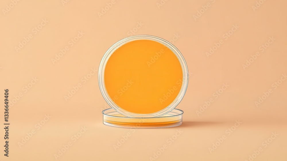 Observing bacterial growth in a petri dish for microbiology research Observing bacterial growth in a petri dish for microbiology research