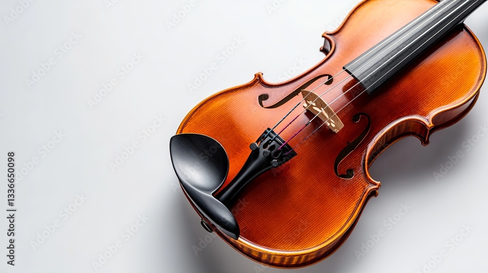 Fototapeta premium Violin on isolated background 