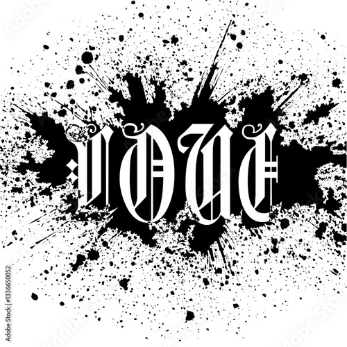 Grunge Black and White Dirt Texture Vector | Distressed Abstract Grunge Overlay | High-Contrast Urban Aesthetic | Edgy Rough Surface Effect | Digital Art Print for Apparel & Graphic Design