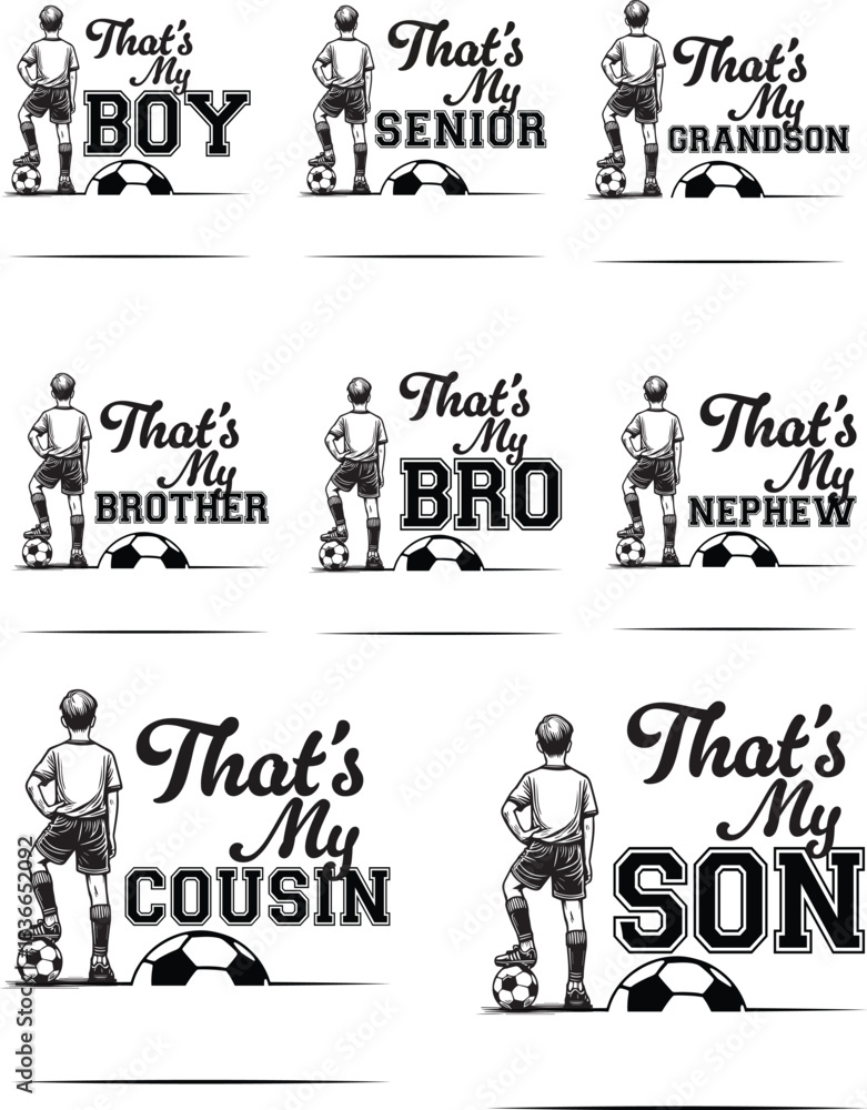 Obraz premium Soccer players, Soccer ball two three players, Coquette Bow, soccer family, soccer ball name frame, Soccer player, Bundle, dxf, Soccer bundle, Soccer, Soccer player, Team, Soccer font, alphabet letter