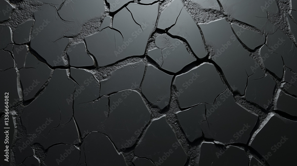 Flat stone texture in medium tones, top view