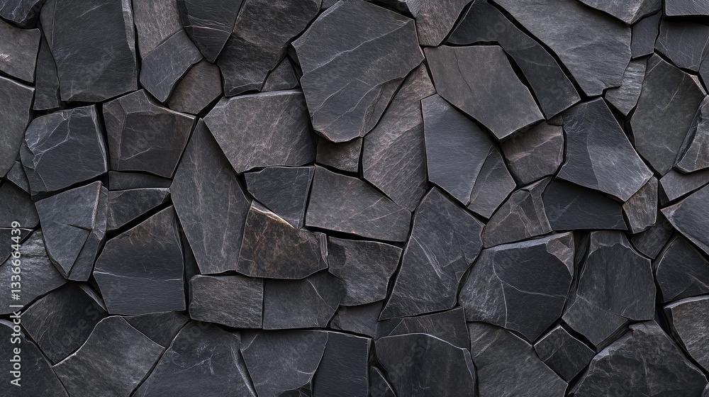Flat stone texture in medium tones, top view
