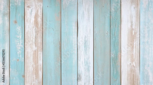 vintage beach wood background - old blue color wooden plank. old wood plank