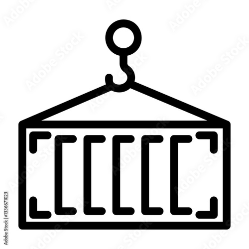 contains icons related to logistics, shipping, international markets, international trade, cargo, between countries