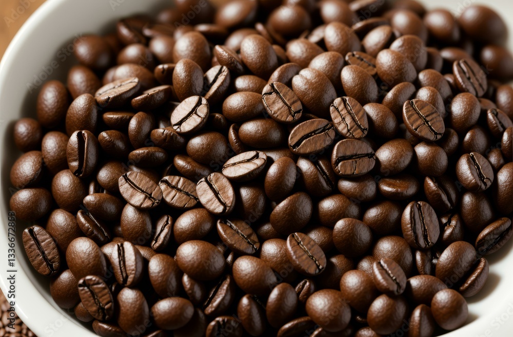 Obraz premium コーヒー豆のクローズアップ