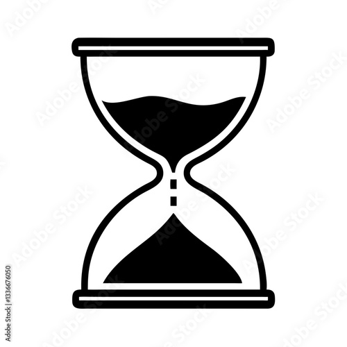 Hourglass icon symbolizing time management and discipline
