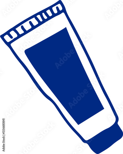 Blue Retro Sunscreen Tube