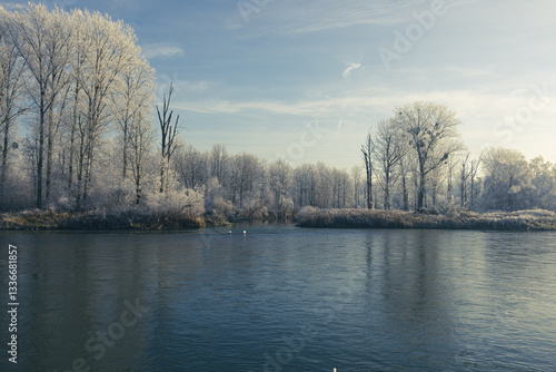Isar Fluss im Bayerischen Wald in Deutschland