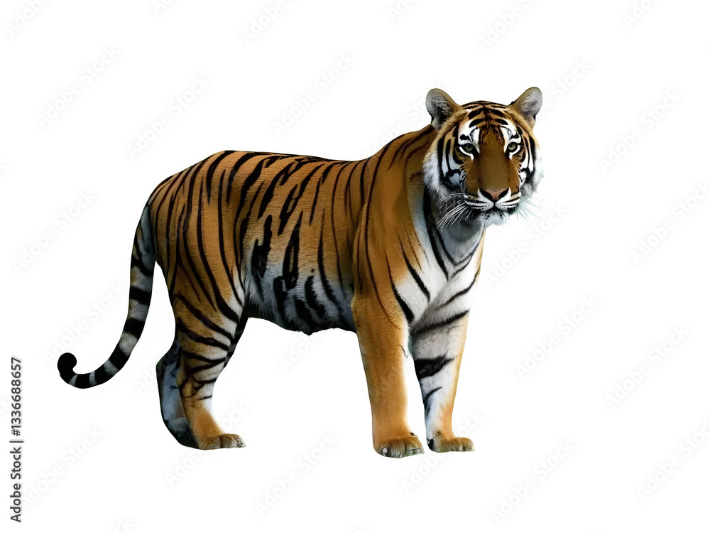 Obraz premium Alert Tiger