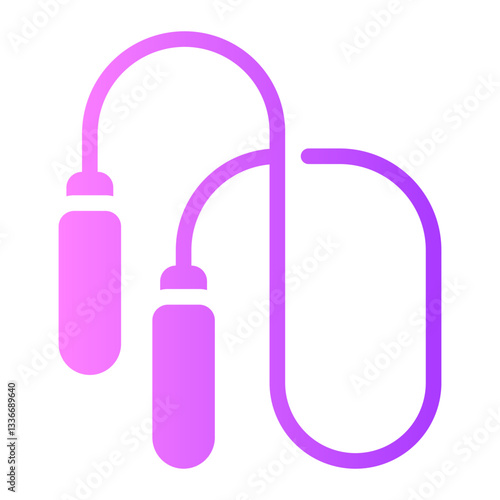 skipping rope gradient icon