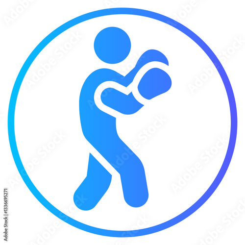 boxer gradient icon