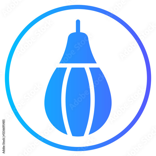 punching ball gradient icon