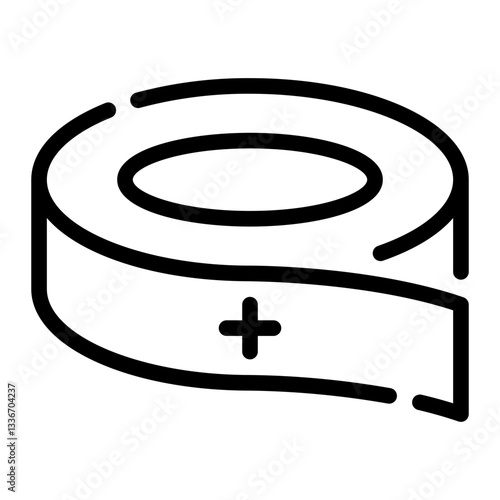 bandage line icon