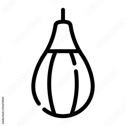 punching ball line icon