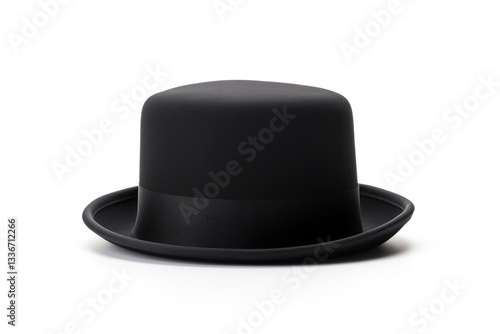 Obraz na płótnie A bowler hat black white background celebration.